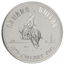 1975 "Calgary" Silver Dollar (in capsule) $9