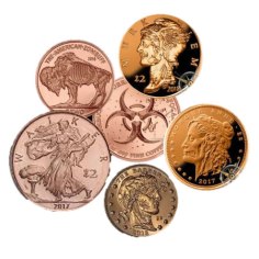 Zombucks Super Special: Set of 5 Copper Apocalypse Coins. $10 (Reg. $20)
