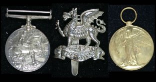 WWI Medal Trio to Lee Royal East Kent Regiment I